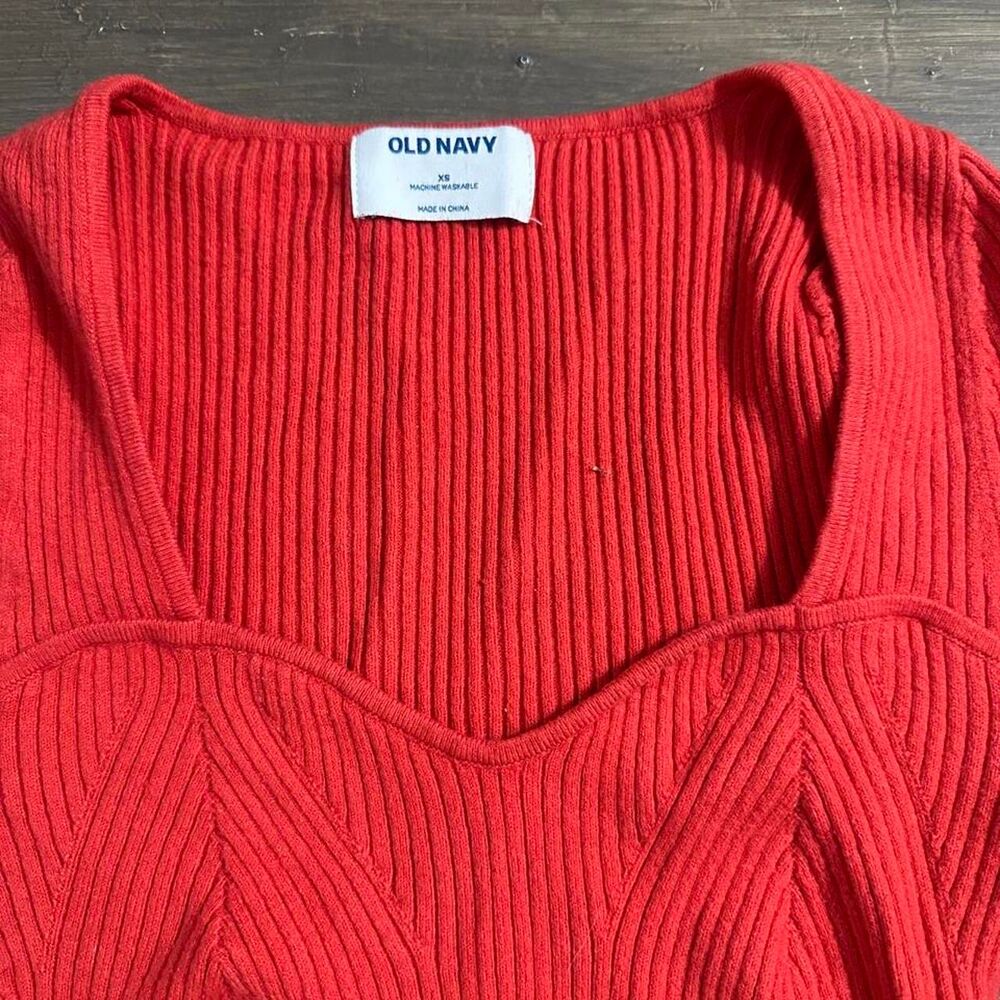 Old-navy Women's Red and Orange Jumper - Picture 2 of 4
